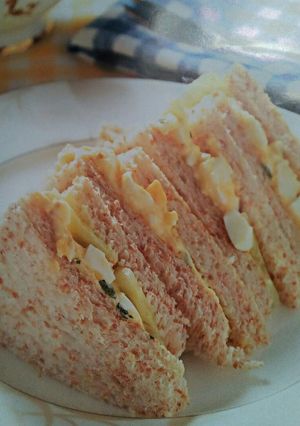 Foto resep Sandwich telor,timun Dan daun mint
