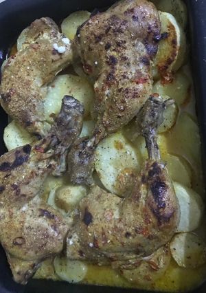 صورة لوصفة بطاطا بالدجاج