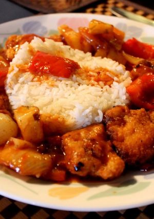 Una foto de Pollo  Agridulce