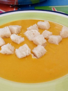 Una foto de Crema de calabaza