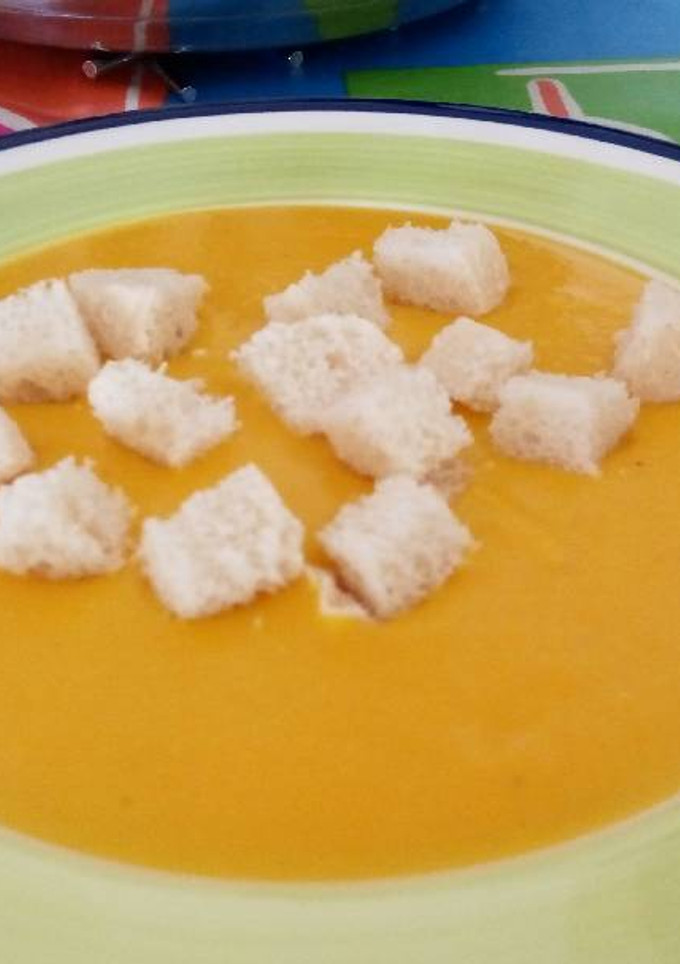 Una foto de Crema de calabaza