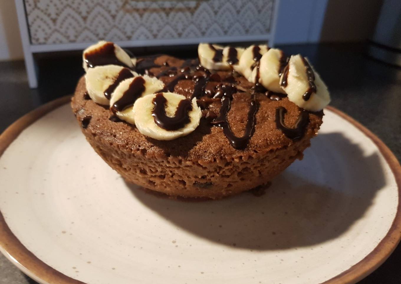 Mug Cake versión saludable sin leche sin harina de trigo