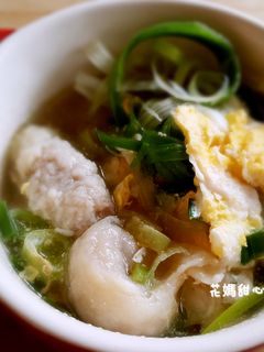 蔥香魚餃湯 的食譜成品照片