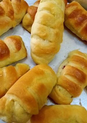 Foto resep Roti isi peperoni moza