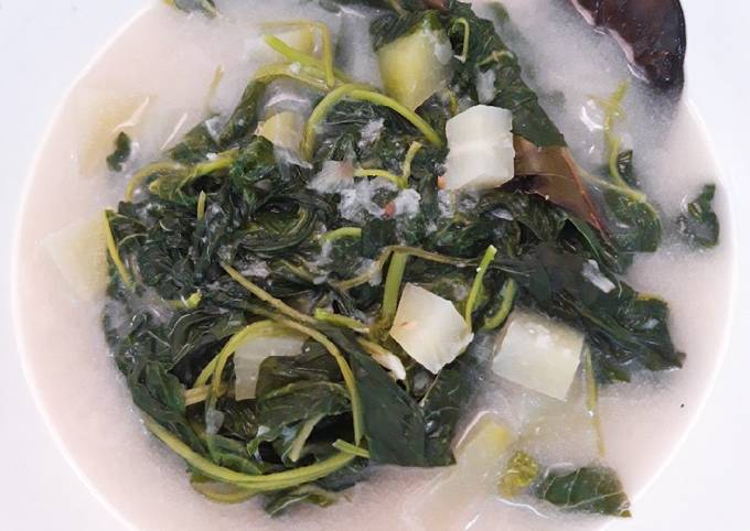 Sayur bobor bayam jipang