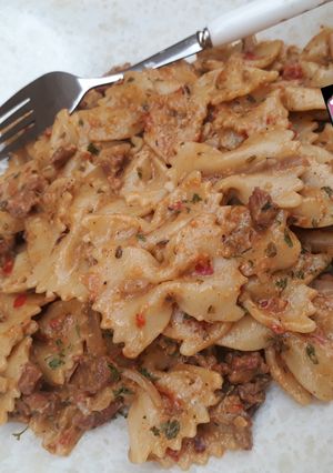 A picture of Creamy Beef Pasta.