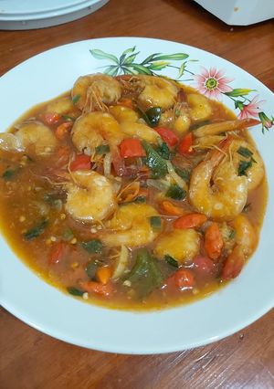 Foto resep Udang saos pedas manis