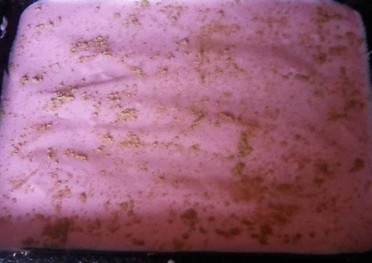 Recipe of Super Quick Homemade Pink No Bake MilkTart