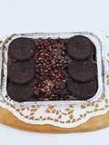 Setup roti tawar coklat plus Oreo (no bake)