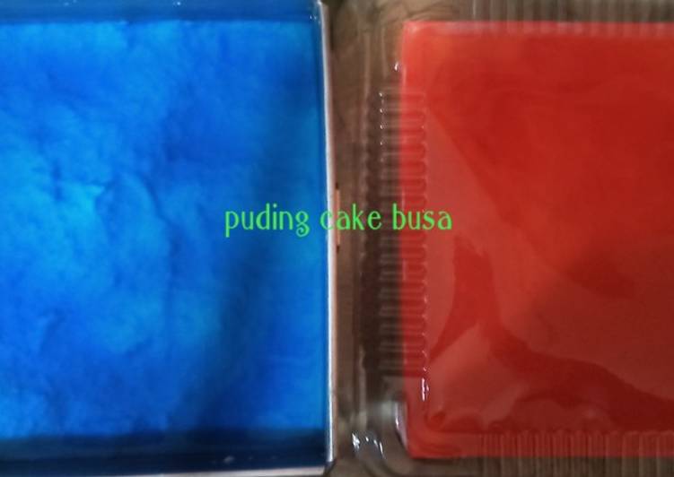 Puding cake busa