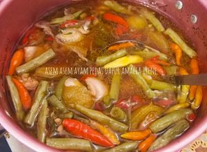 Foto resep Asem asem ayam pedas