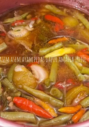 Foto resep Asem asem ayam pedas