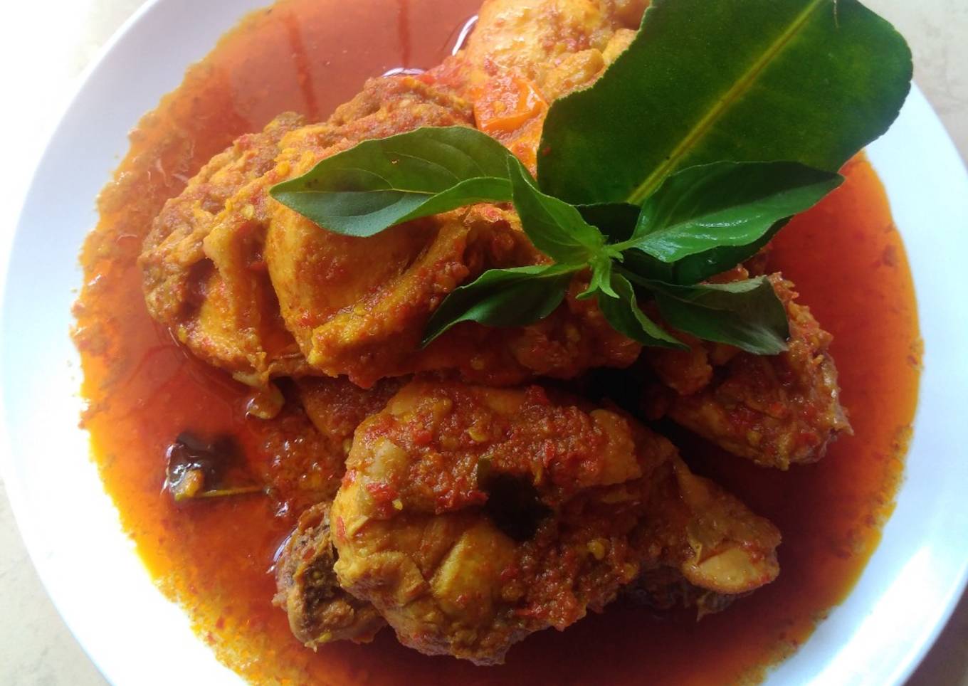 Balado ayam bumbu segar komplit (tanpa rempah)