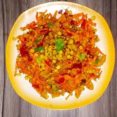 A picture of Indian corn chaat.