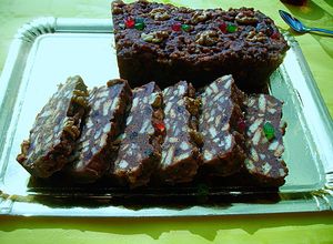 Foto principal de Tarta de galletas con pomada de cacao mantequilla aromatizada