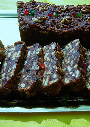 Foto principal de Tarta de galletas con pomada de cacao mantequilla aromatizada