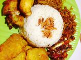 Nasi uduk rumahan sederhana