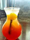 Summer sunset mocktail