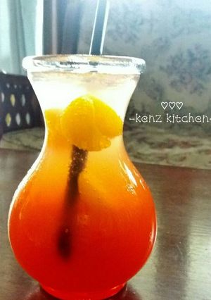 Foto resep Summer sunset mocktail