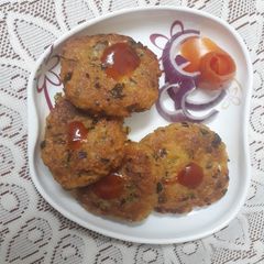 A picture of Leftover chapati cutlet.