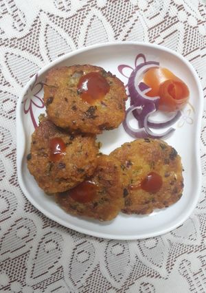 A picture of Leftover chapati cutlet.