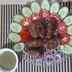 A picture of Fried Gola Kabab.
