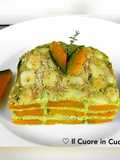 Parmigianina alla zucca e crema di broccoli