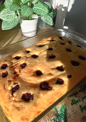 Una foto de Torta rápida de frutos del bosque 🍒🍓🫐