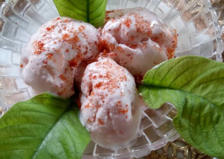 Recipe of Any-night-of-the-week Masala Guava icecream