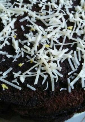Foto resep 1. Brownies kukus pondan kombinasi