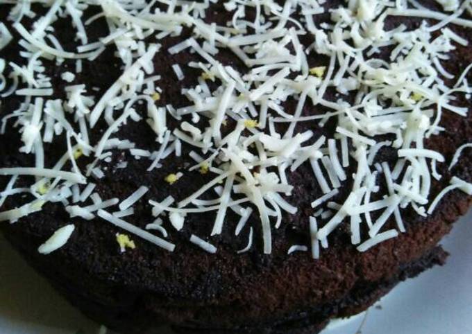 1. Brownies kukus pondan kombinasi