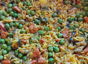 Una foto de Paella fácil