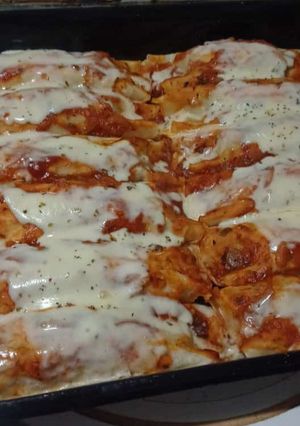 Una foto de ¡Canelones de acelga con pollo!
