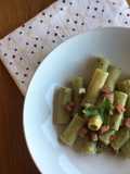 Rigatoni prosciutto, philadelphia e basilico 🌷