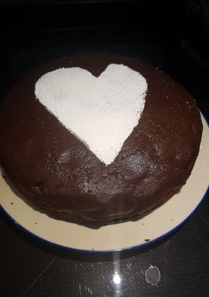 Foto principal de Tarta de chocolate dedicada a mis compañeros