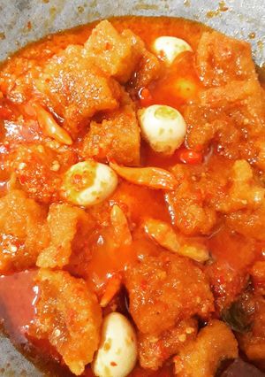 Foto resep Sambel krècèk (krupuk kulit) khas jogja