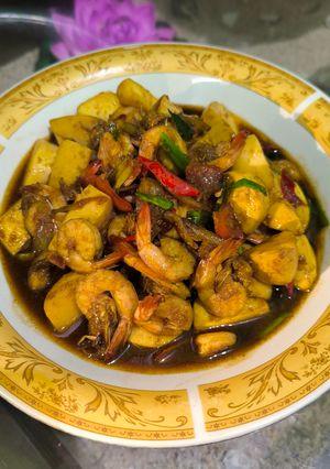 Foto resep 447. Udang Tofu Mentega