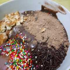 A picture of Es kepal milo mudah dan simple.