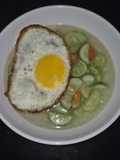 Sop timun telur bangka