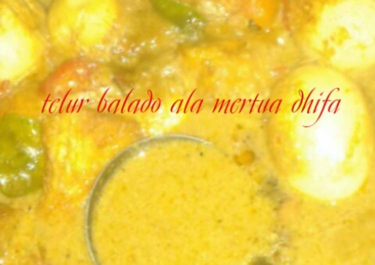 Telur balado tahu super mudah