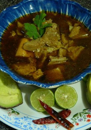 Una foto de Menudo rojo