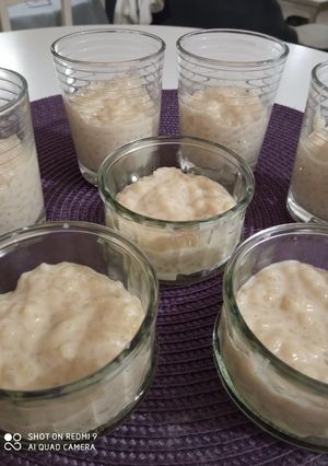 Une photo de Riz au lait vanillé et fleur d'oranger