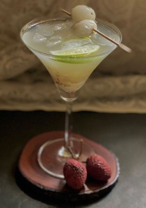A picture of Lychee Gin Squash.