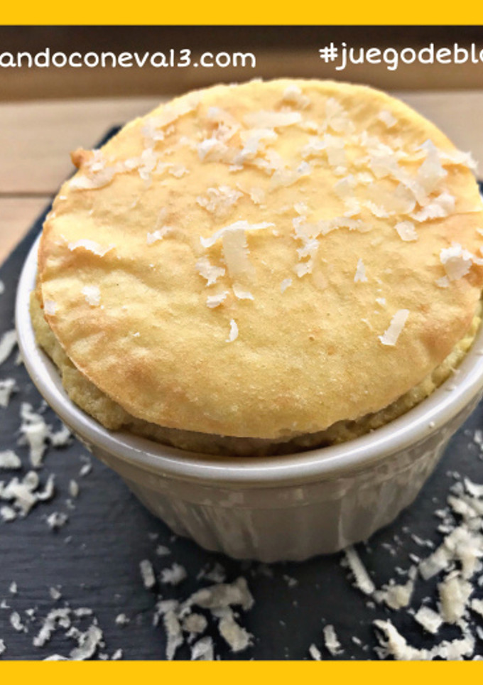 Una foto de Suflé de patatas con parmesano