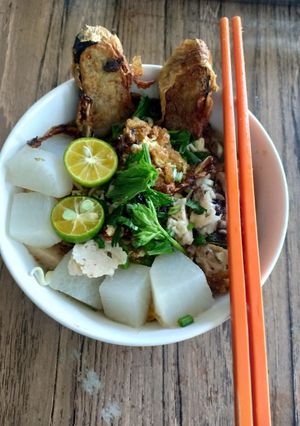 Foto resep Mie Lobak Vegetarian