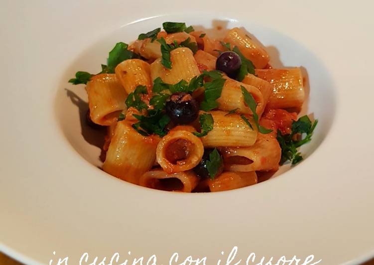 Mezze maniche alla rana pescatrice ♡