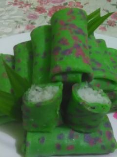 Foto resep Dadar gulung bercorak