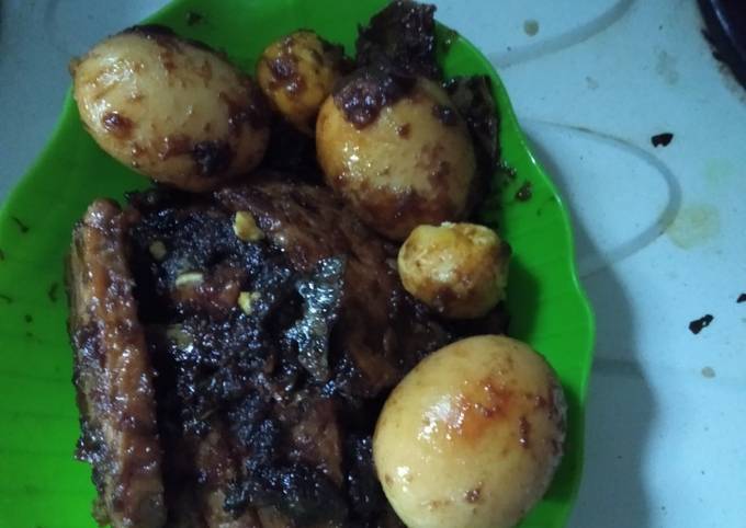 Resep Bacem tahu telor ala mama seno Anti Gagal