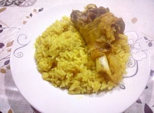 صورة لوصفة أرز أزعر بالعلوش