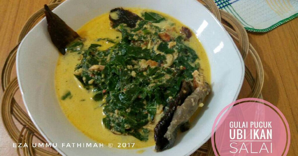 Resep Gulai Pucuk Ubi Ikan Salai Oleh Eza Ummu Fathimah Cookpad